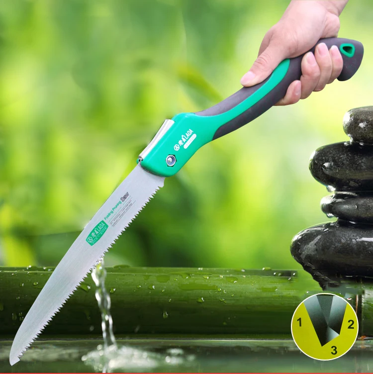 LAOA 10 inch Foldable Camping Saw Portable Secateurs Gardening Pruner Tree Trimmers 7T/9T/12T Saw Blade For Woodworking craftsman hedge trimmer
