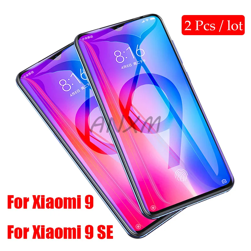2 шт. 9H закаленное стекло для Xiaomi Mi 9 MI9 SE lite защита экрана полное покрытие 9SE