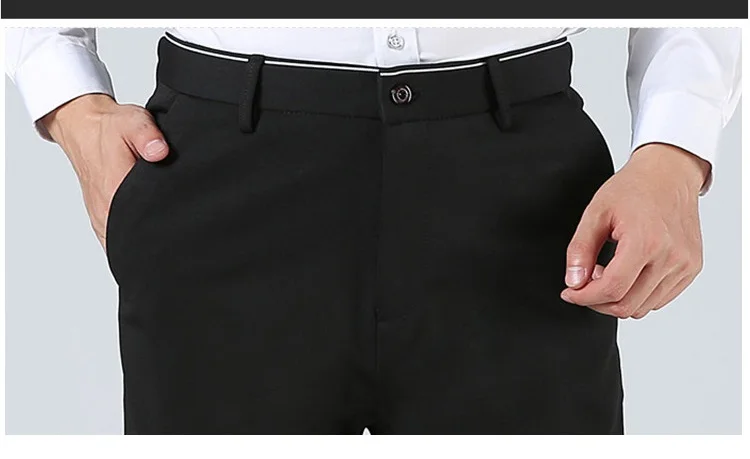 Высококачественные мужские костюмные брюки больших размеров 8XL 9XL 10XL эластичные Формальные Деловые прямые летние брюки осенние брюки в деловом стиле 50 52