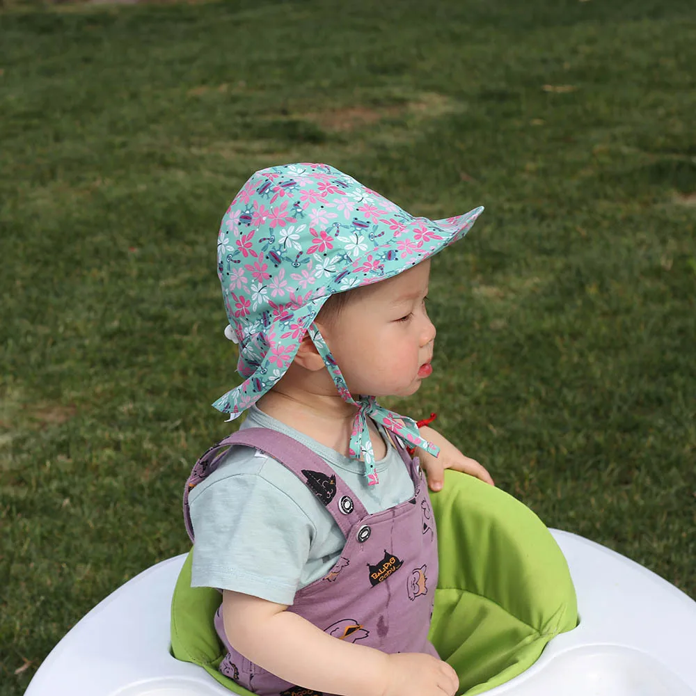 Quick-drying Baby Sun Hat Children Outdoor Neck Ear Cover UV Protection Beach Caps Kids Boy Girl Swimming Flap Cap For 0-5 Years boots baby accessories	