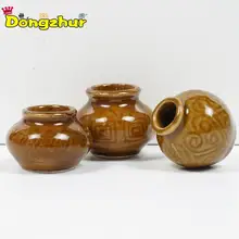 Dongzhur 3 шт./компл. ретро украшения миниатюры Кукольный дом 1:12 аксессуары фарфор древние глиняные изделия модель кукольного домика украшения