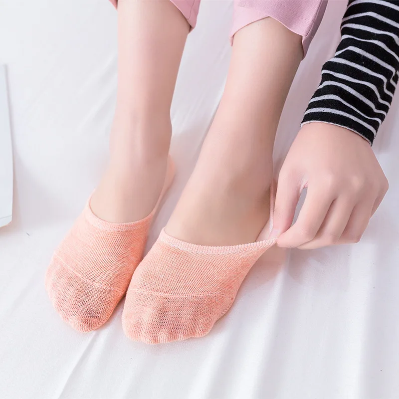 

Summer Solid Women Breathable Invisible Sock Slippers Cotton High Elasticity Cheap Solid Ankle Casual Hipster Solid Slippers