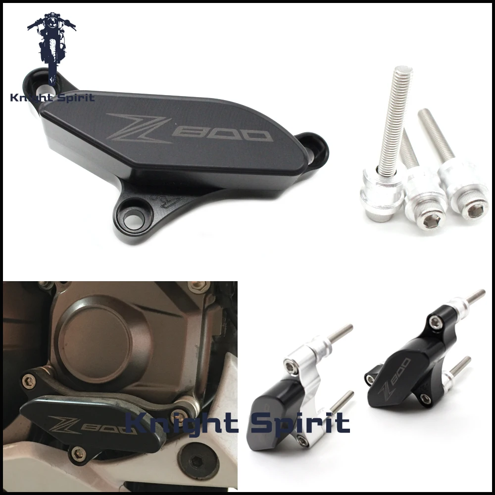 

For KAWASAKI Z 800 Z800 2013 2014 2015 2016 Motorcycle Accessories CNC Aluminum Foot Peg Heel Plates Guard Protector