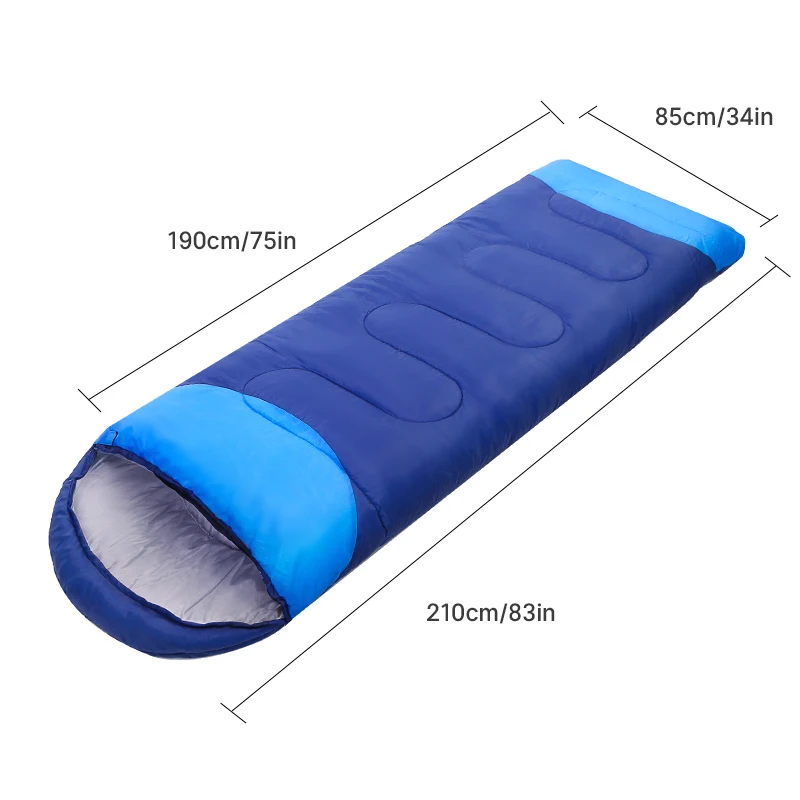 Ultralight Waterproof Keep Warm Splicing Double Sleeping Bag Couples Sleeping Bed For Outdoor Camping 220cm*75cm T88 Ultralight Waterproof Keep Warm Splicing Double Sleeping Bag Couples Sleeping Bed For Outdoor Camping 220cm*75cm T88