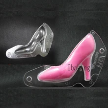 Поликарбонат PC шоколадные пластиковые конфеты плесень пачка кондитерские формы помадка торт Высокий каблук обувь форма DIY домашняя выпечка