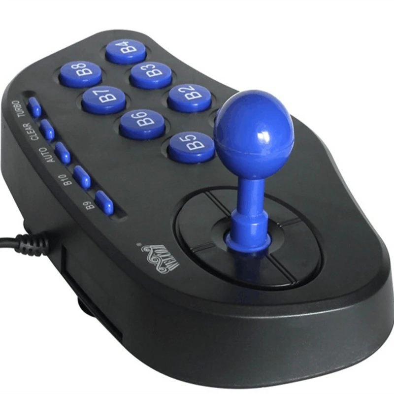 Computer Pc Usb Arcade Joystick Gamepad Game Controller Joypad,plug And