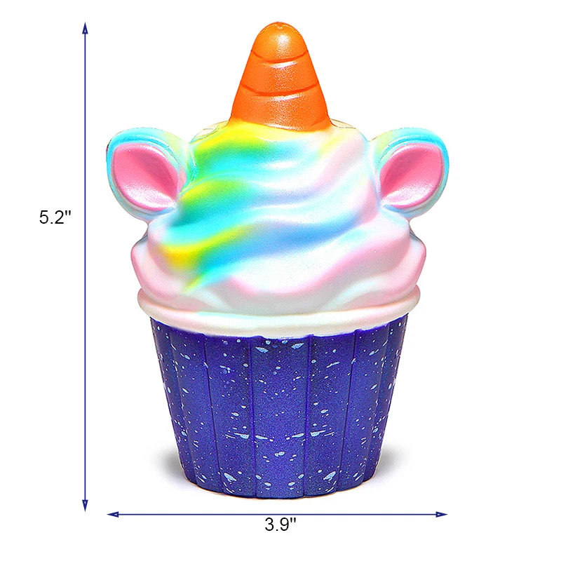 Galaxy Jumbo Cupcake Unicorn мягкое медленно поднимающееся Мороженое Мягкие Мультяшные куклы ароматизированный хлеб торт детские игрушки Горячая Распродажа