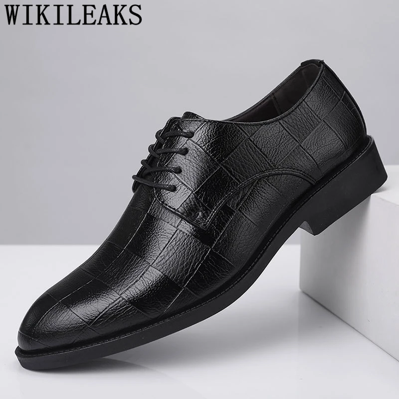 

business shoes men oxford leather office shoes men elegant coiffeur formal shoes men classic big size zapatos de hombre ayakkabi