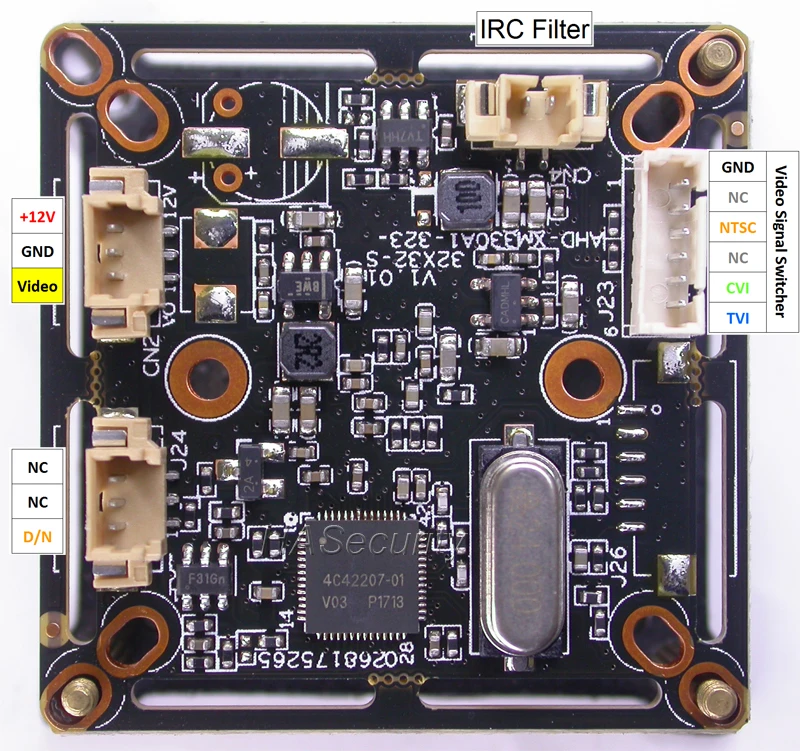 XVI/TVI CVI (1080 P) 1/2. 9 &quotSONY IMX323 cmos датчика изображения + DSP V03 (XM330) камера с модулем