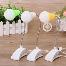 Flexible Bright Switch Bed Table Desk Light Mini LED USB Light Computer Lamp for Notebook PC P22