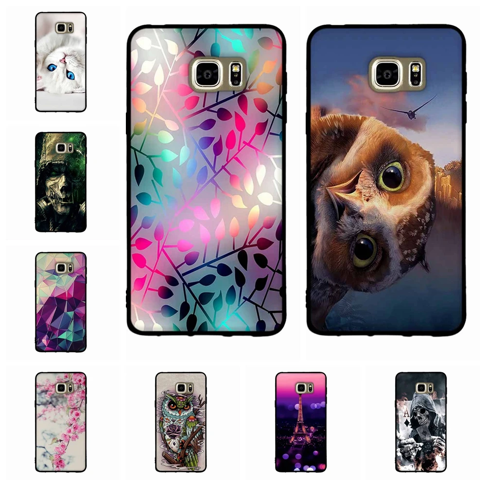 

Phone Coque For Samsung Galaxy Note5 Case Slim Silicone Pattern Printing Shell For Samsung Galaxy Note5 N920 Bumper 5.7 inch