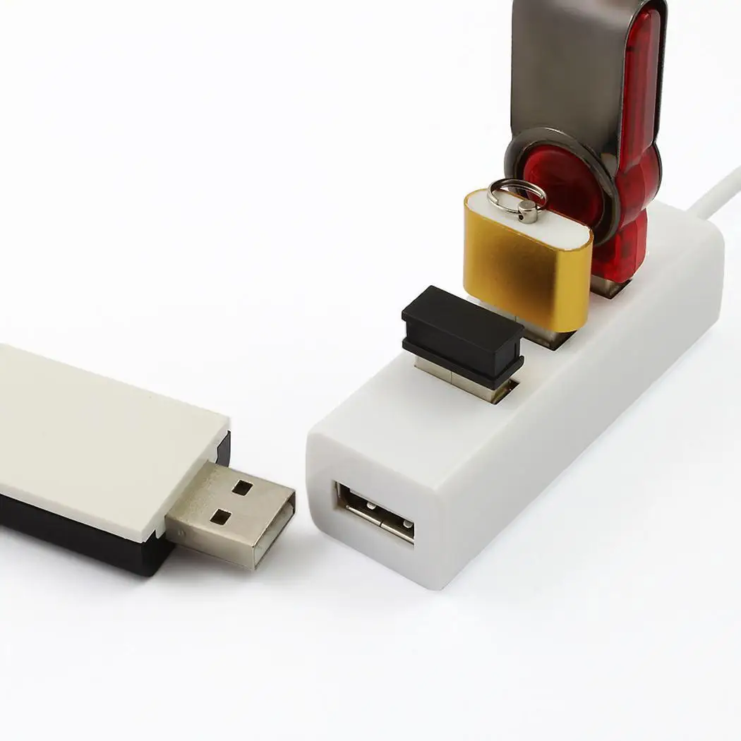 Высокая Скорость 4 Порты и разъёмы USB 2 0 мульти 480 м концентратор сплиттер адаптер