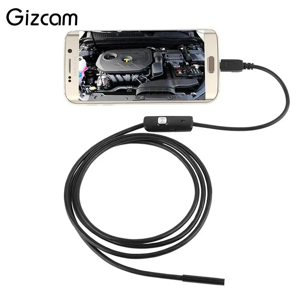 

Gizcam 1.5M 7MM Waterproof Android Endoscope USB Inspection USB Borescope Tube Snake Mini Cameras Micro Camera