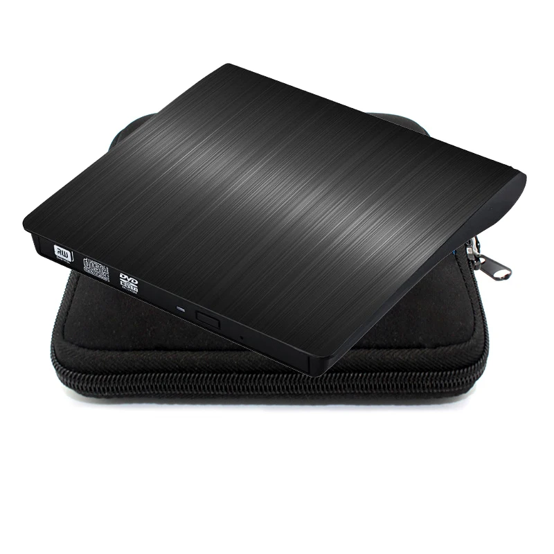 

External DVD-ROM Optical Drive USB 3.0 CD/DVD RW Burner CD DVD ROM Player Portable Writer for Laptop iMACBOOK pc +Drive bag