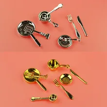 Мини-набор искусственной кухонной посуды, миниатюрная кукольная посуда, садовый декор, сказочное домашнее украшение для дома, аксессуары для рукоделия