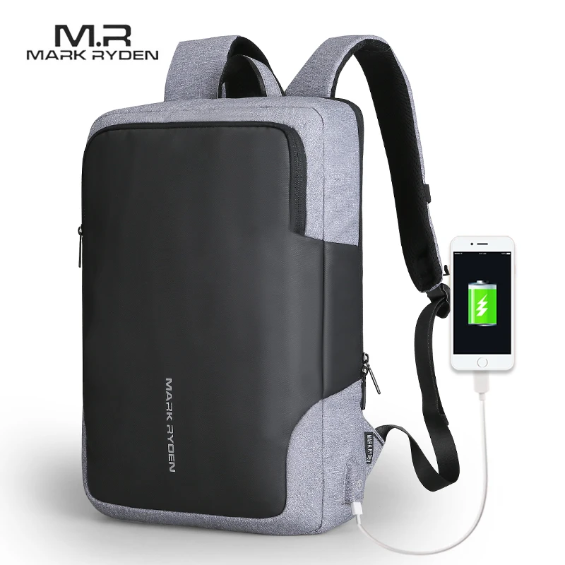 Продажа Mark Ryden мужской рюкзак бизнес Многофункциональный USB подзарядка 15 дюймов ноутбук рюкзак водостойкий рюкзак