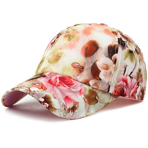 Baseball cap -Beige Женские бейсболки с цветочным принтом, бейсболка s в летнем стиле, летняя кепка Gorra hombre, головные уборы для взрослых, кепка Kenka Gorras Hombre - Цвет: Baseball cap -Beige