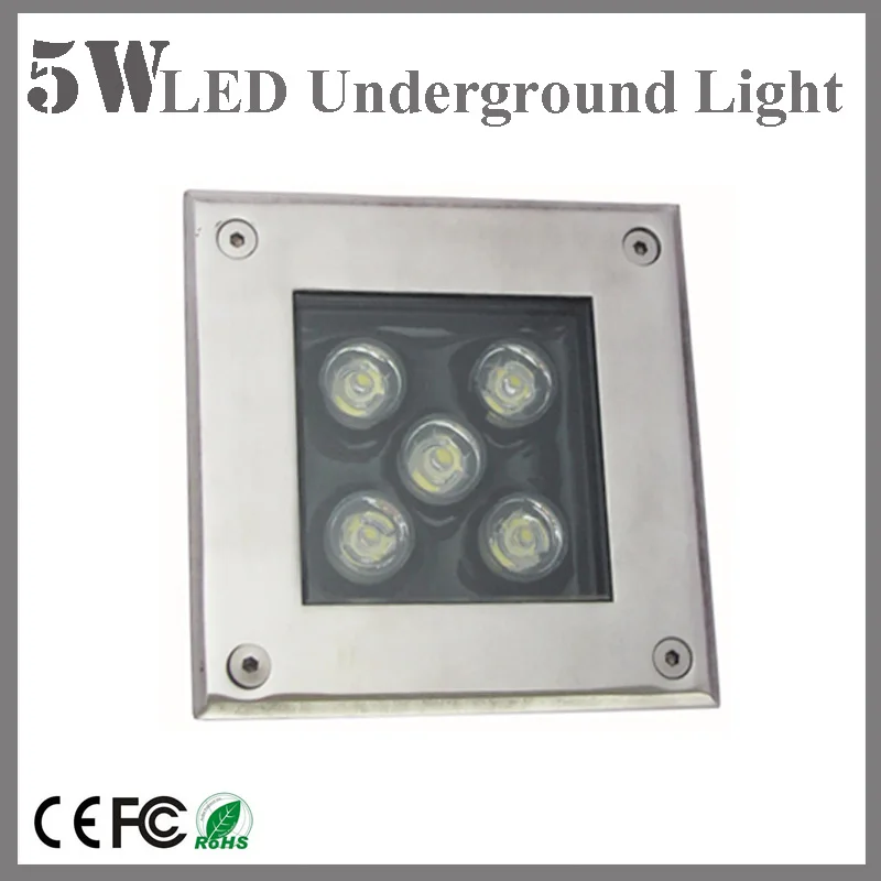 5w led подземный свет, 85-265v led inground ligt квадратный открытый светильник IP67 RGB