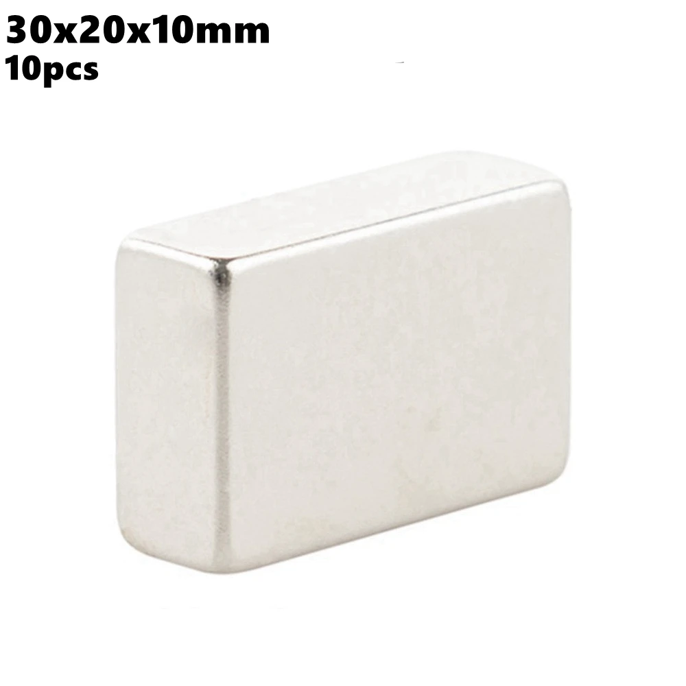 

Block Neodymium Magnets Strong 30x20x10mm N35 Rare Earth NdFeB 10pcs 30x20x10 Iman Super Powerful Magnetic Magnet