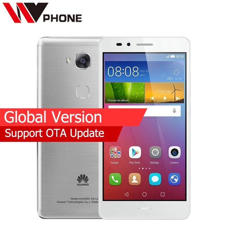 Оригинал huawei Honor 5X GR5 KII-L22 глобальная версия 2 Гб ОЗУ 16 ПЗУ lte мобильный телефон