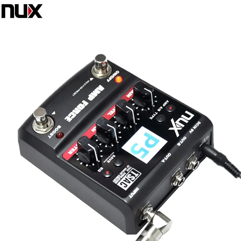 NUX AMP Force Modeling Amplifier Simulator Guitar Pedal Electric Effect