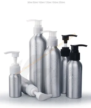 

250ml aluminum bottle with silver aluminum pump.lotion/hand wash/Shampoo/moisturizer/facial water container