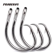 10 шт. глубоководная рыболовная лодка крючок из нержавеющей колючей крючок для тунца olecranon морской воды Коррозионностойкий