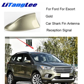 

Litanglee For Ford For Escort Car Styling Car Antenna Shark Fin Antenna External Decoration 3M Adhesive Car Universal Shark Fin