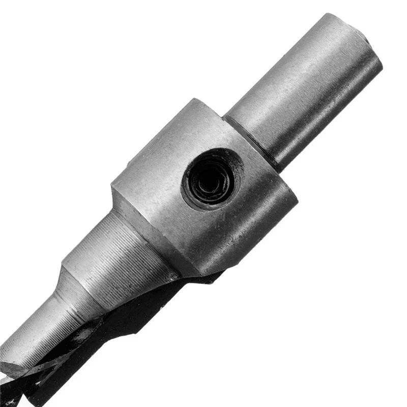 2pc Countersink Drilling 3 Steps Pilot Drill Bits Set Reamer Screw Wood Window Hinge Hole Saw Chamfer 4 6 5 7mm steps 8mm Shank