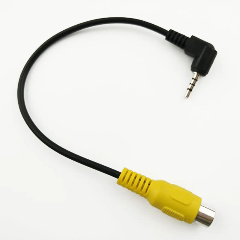 

Feamale Plug Lotus Head AV Adapter to 2.5mm Jack Connector For Portable GPS Navigation Backup Rear View Camera Video Input AV-IN