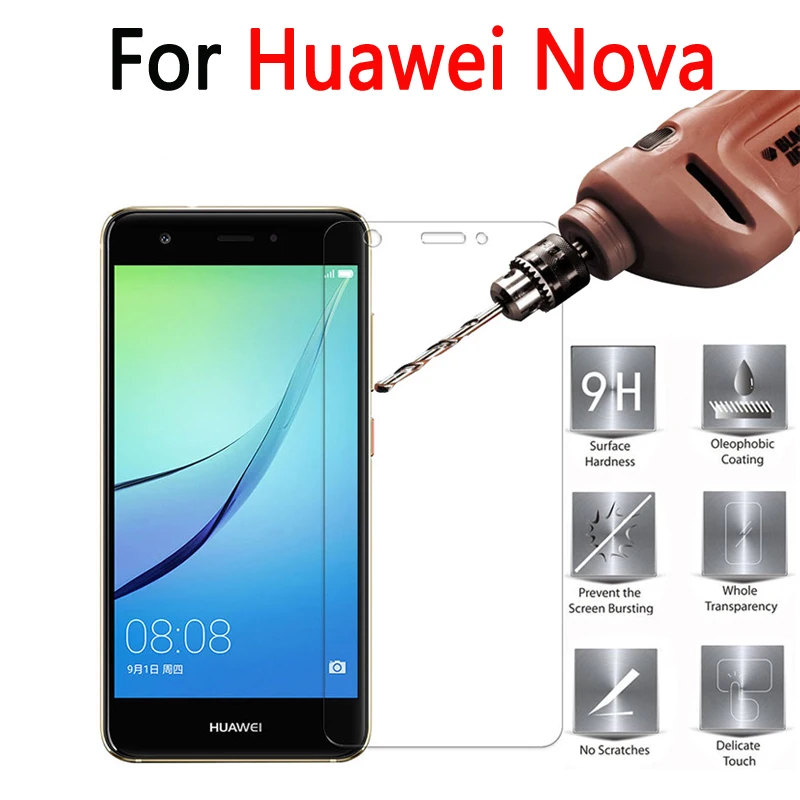 

2.5D 0.26mm 9H Premium Tempered Glass For Huawei NOVA 5.0" CAZ-AL10 Screen Protector Toughened protective film For Huawei Nova