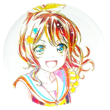 BanG Dream! Anime Poppin' Party Afterglow Pastel Palettes Roselia Hello Happy World! Game Badge Metal Badge Brooch Pins - Окраска металла: 04 Saya Yamabuki