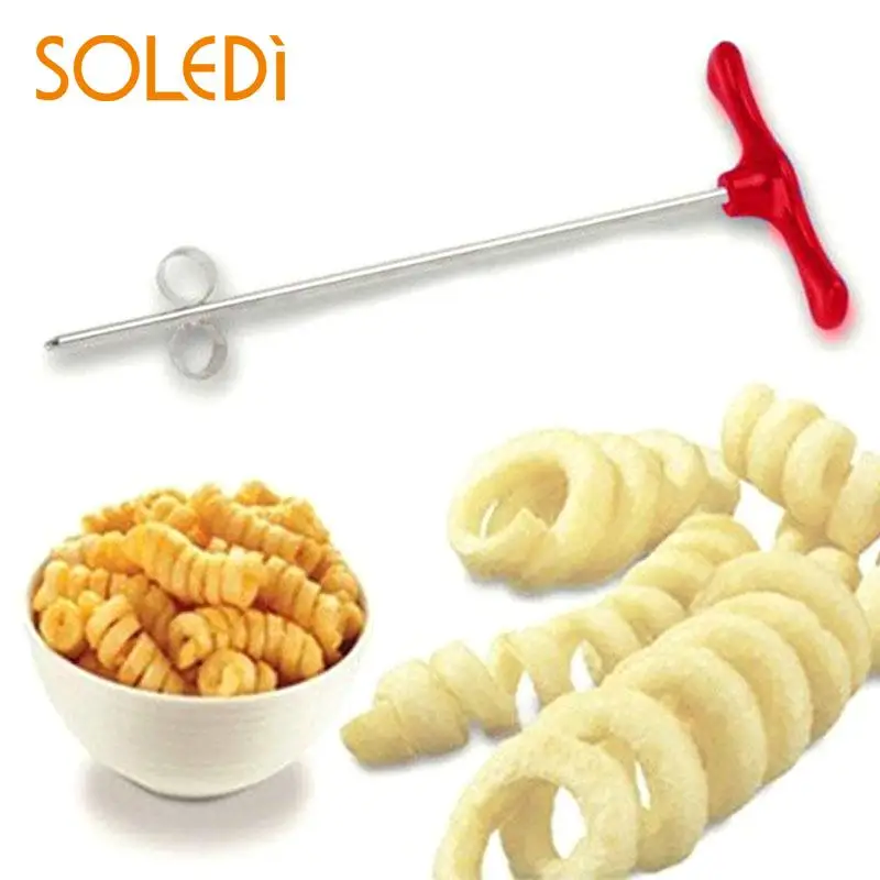 

Potato Spiral Slicer Cutter Manual Roller French Fry Cutter Making Twist Shredder Grater Kitchen Gadget Cooking Tools Vegetable