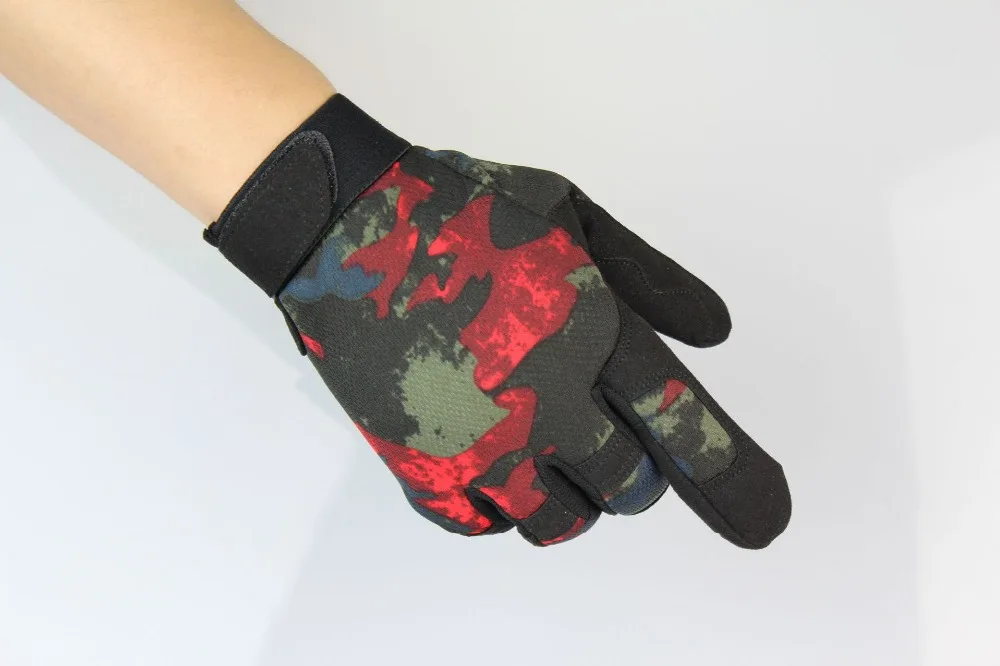 Мужские перчатки на полный палец, армейские камуфляжные тактические перчатки, противоскользящие военные велосипедные страйкбольные мотоциклетные перчатки для пейнтбола