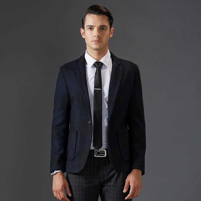 2017 Men's Fashion Casual Slim Fit Suits Blazer Male Business Casual Suit Jacket Male Single