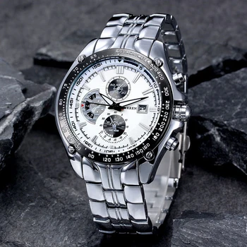 

Top Luxury Brands CURREN New Mens Fashion Stainless Waterproof Watch For Men Casual Military Quartz Watches Relogio Masculino