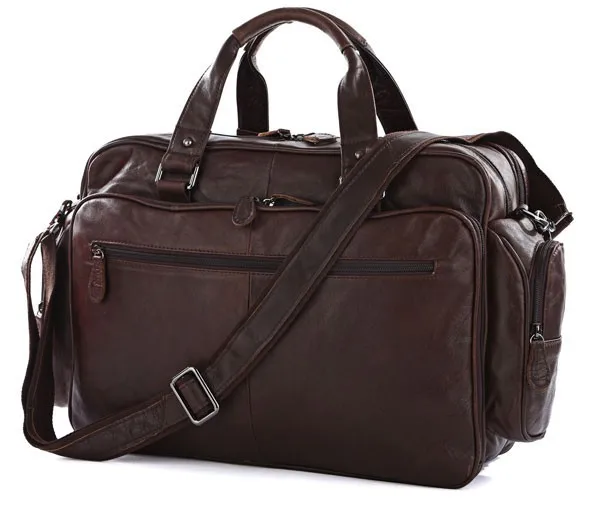 Nesitu Винтаж большой Ёмкость гарантия натуральная кожа Для мужчин Курьерская сумка, портфель 15,6 ''сумка для ноутбука# M7150