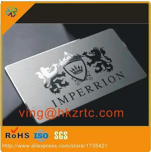 stainless steel 304 metal cards