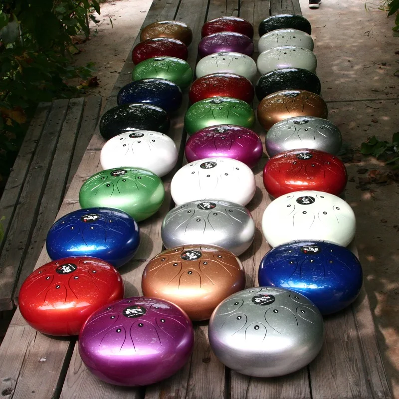 SevenAngel 14" steel tongue drum handpan professional drum 15 pcs sound tongues with free carring bag and mallets