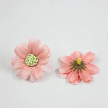 

100PCS /lote Flor Artificial Pequena Crisantemo Cabeca DE Flor Da Margarida do Gerbera DIY Flor Artificial Para O Casamento Deco