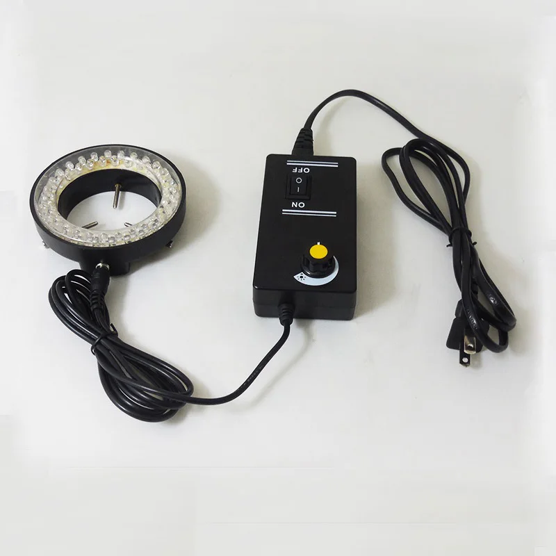 

60 Red LED Microscope Light Source Stereo Microscope Ring Light Lamp Brightness Adjustable