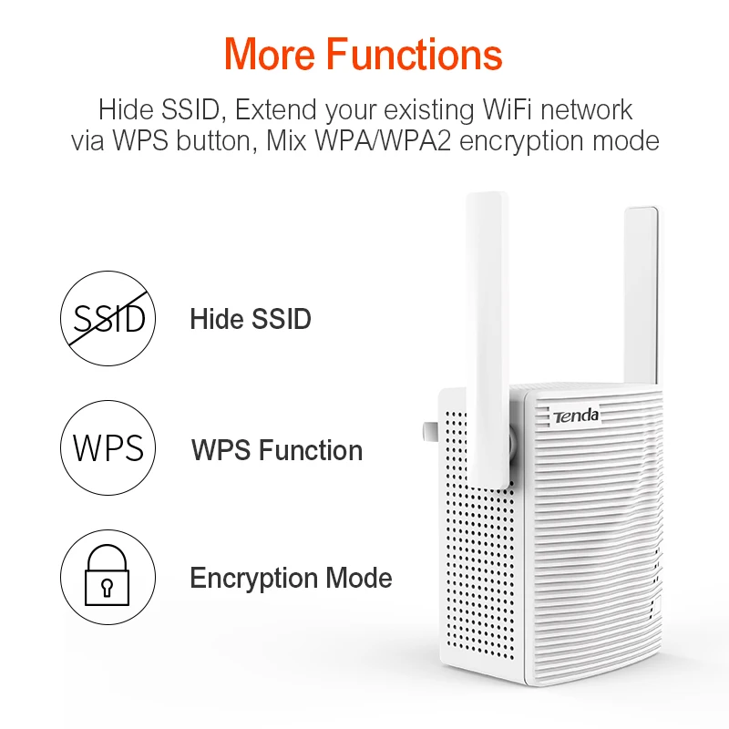 Tenda A18 двухдиапазонный Wi Fi репитер AC1200Mbps расширитель диапазона Усилитель сигнала