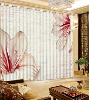 

NoEnName_Null Quality 3D Printing Curtains Beautiful Lifelike HD 3D Curtains Bedroom Decoration Living Room Cortinas CL-DLM046