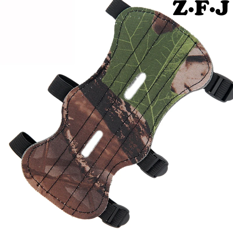 

1pc camo Leather Archery Bow Arm Guard Protection Forearm for Hunting Shooting Recurve Compound Bow Arm Protector Accessories