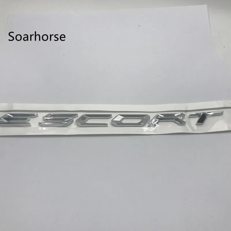 Soarhorse для Ford Escort хромированные буквы скрипт значок эмблема наклейка на заднюю дверь автомобиля крыло логотип наклейки