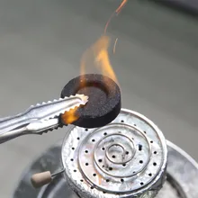 100 шт./кор. круглый уголь для кальяна пост сжигание прочный меньше дыма кальян уголь аксессуары для кальяна