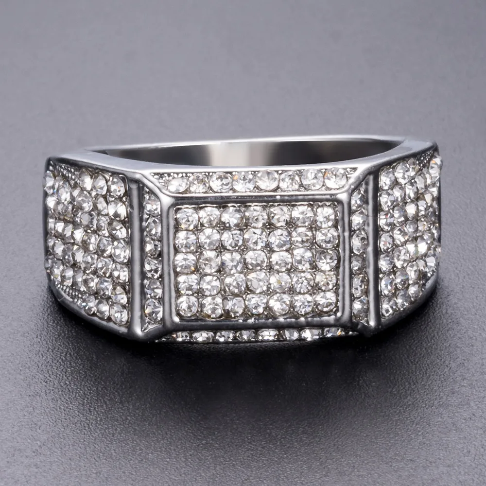Мужское кольцо с квадратным кластерным камнем мужское кольцо|ring for|rings for menring square |