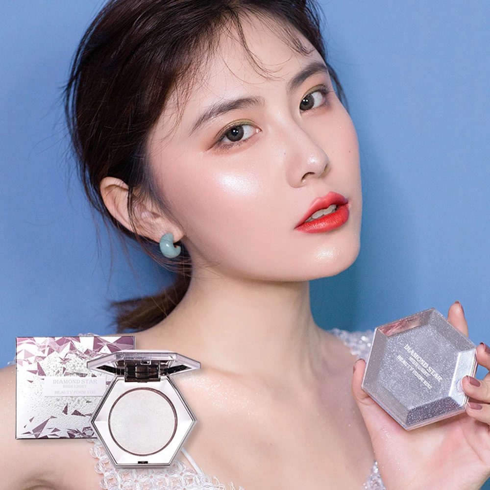 

XIXI Face Highlighter Genuine Net Red with The Gods Highlight Diamonds Shine Mashed Potatoes Brightening Capacity Flash TSLM1