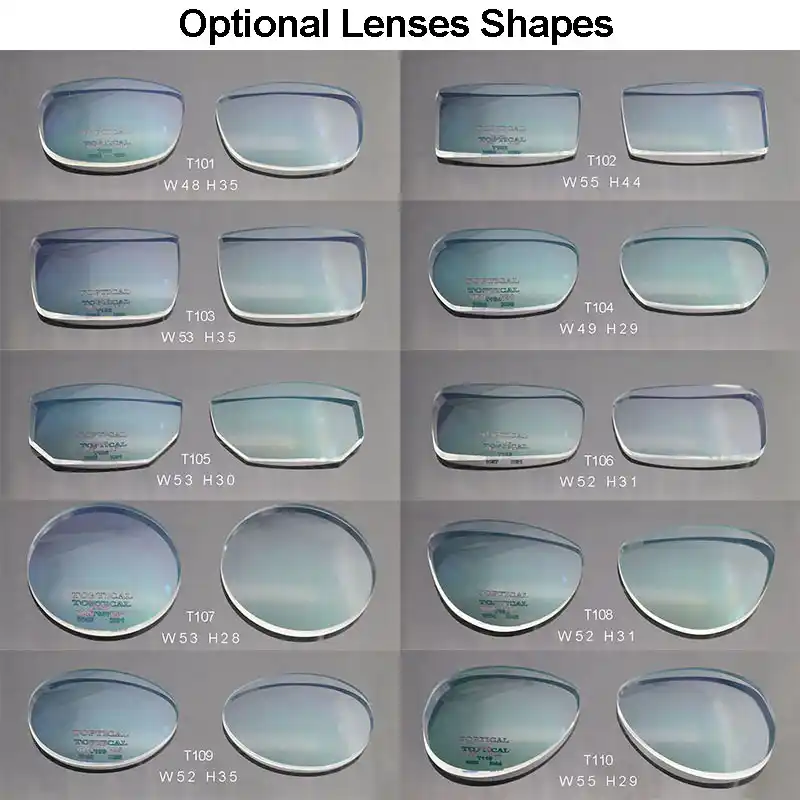 lens shapes for rimless eyeglasses