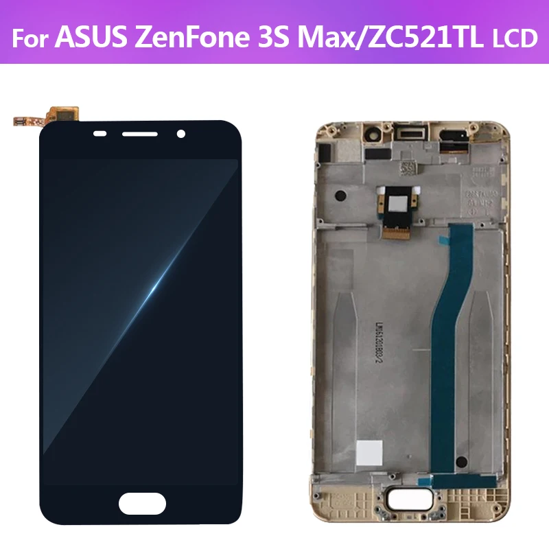 Original For Asus Zenfone 3s Max ZC521TL LCD Touch Screen Digitizer Display Replacement Assembly Parts 5.2" X00GD Display